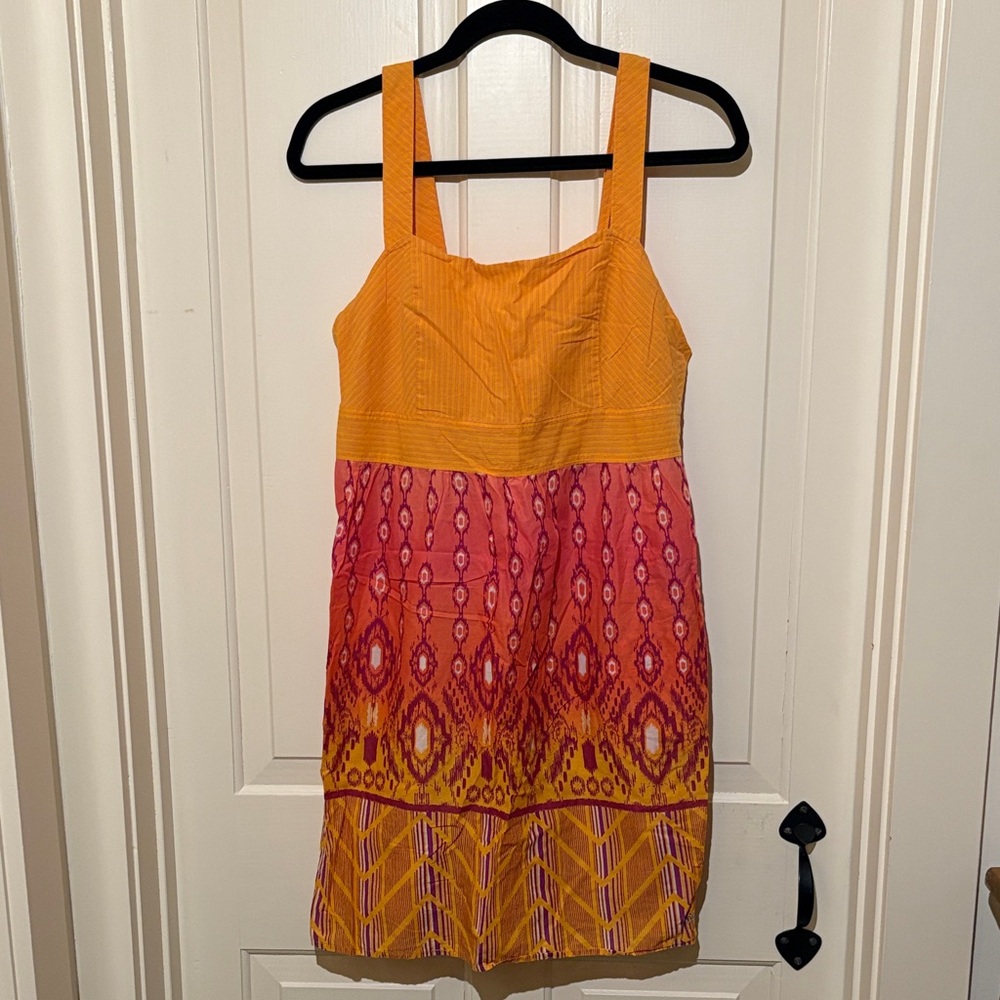 Columbia PFG Vibrant Orange and Pink Dress